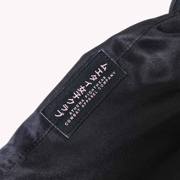 ATHENA 浪潮 Ryoko 黑粉款 M / L / XL 泰拳褲 格鬥褲 運動短褲 運動短褲,泰拳褲,泰拳,ATHENA,黑色,拳擊