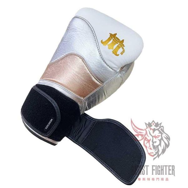 MONGKOL 蒙坤 12oz 雙腕帶 白金 真皮 拳擊手套 拳套,MONGKOL,拳擊,踢拳,泰拳,拳擊,白色
