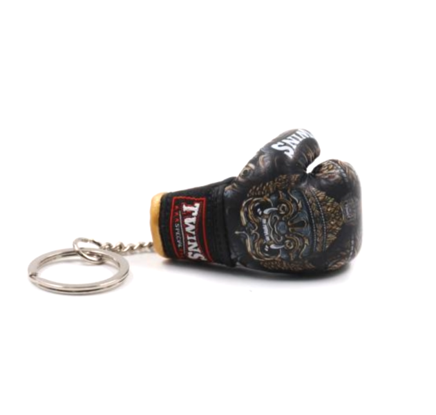 TWINS 灰黑 YAKTHAI 拳擊手套 吊飾 鑰匙圈 鑰匙圈,YAKTHAI,泰拳,踢拳,拳擊,飾品,