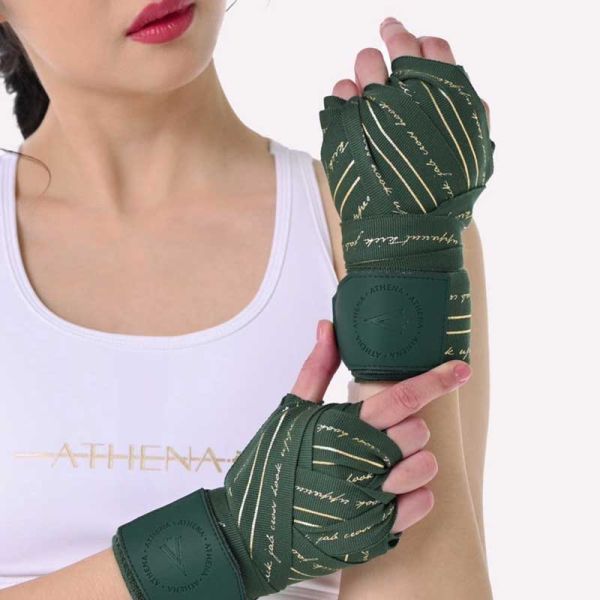 ATHENA 手綁帶 3米 4.5米 叢林翡翠 附洗滌袋 手綁帶,棉質,彈性,泰拳,ATHENA,軍綠,拳擊