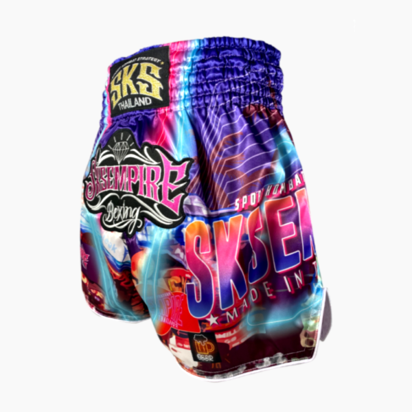 SKS 城市霓虹  M / XL 芭達雅 泰拳褲 運動短褲 SKS,泰拳褲,運動褲,拳擊,踢拳,泰拳,