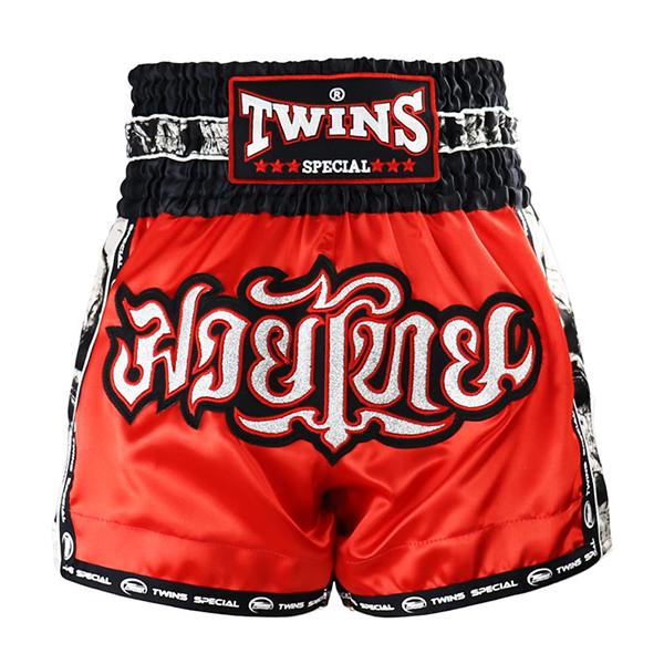 TWINS 死亡骷髏 XL SKULL 紅款 泰拳褲 泰拳褲,運動短褲,泰拳,踢拳,拳擊,MMA