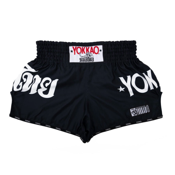 YOKKAO 素色LOGO  S / M / L / XL 黑色 泰拳褲 踢拳 運動短褲 泰拳褲,運動短褲,泰拳,踢拳,拳擊,曼谷,YOKKAO,black