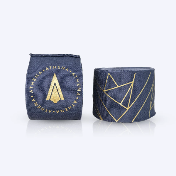 ATHENA 手綁帶 4.5米 隕石藍 附洗滌袋 手綁帶,棉質,彈性,泰拳,ATHENA,藍色,拳擊