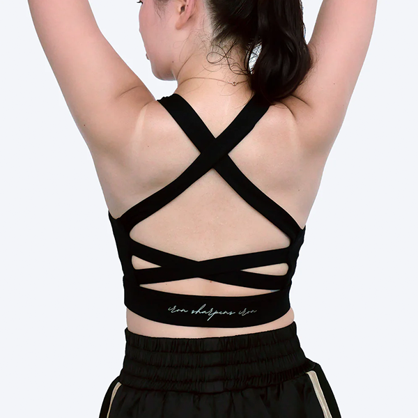 ATHENA 運動內衣 L / XL Enyo 黑色 運動內衣,bra,泰拳,ATHENA,黑色,重訓,有氧
