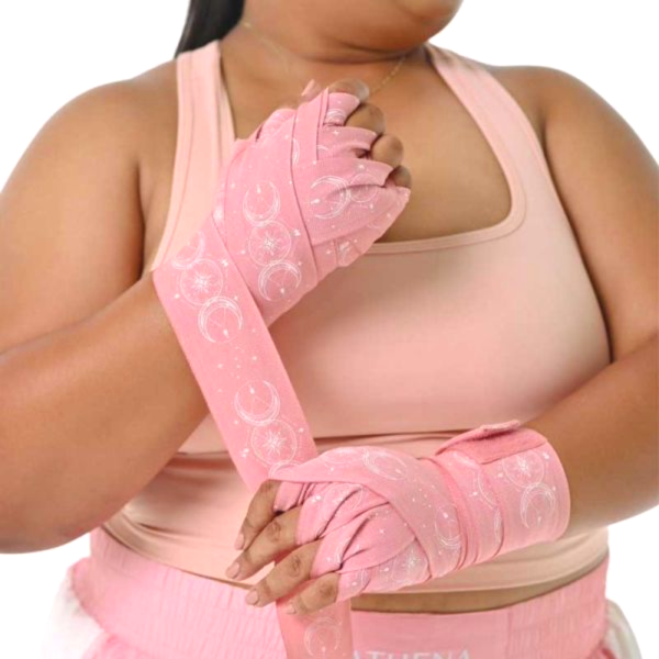 ATHENA 手綁帶 4.5米 粉色蘇打 美少女戰士聯名款 附洗滌袋 手綁帶,棉質,彈性,泰拳,ATHENA,美少女戰士,粉紅,櫻花粉,拳擊