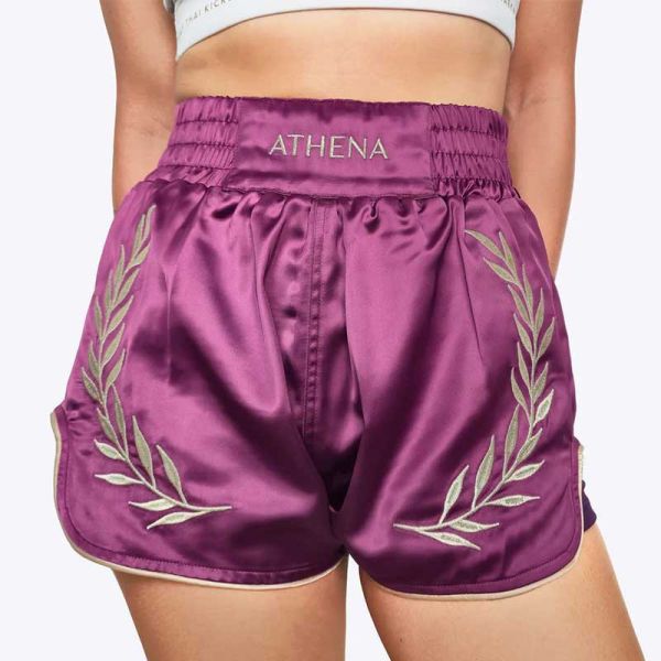 ATHENA 紫蘇 M 泰拳褲 格鬥褲 運動短褲 運動短褲,泰拳褲,泰拳,ATHENA,紫色,拳擊