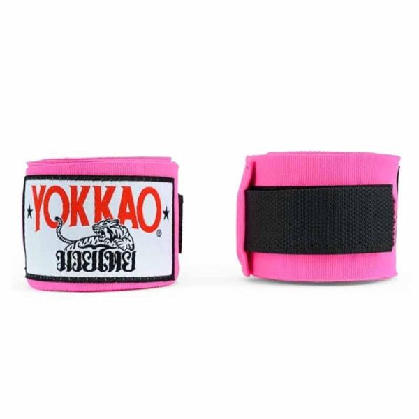 YOKKAO 手綁帶 4米 粉色 手綁帶,棉質,彈性,泰拳,YOKKAO,粉色,拳擊
