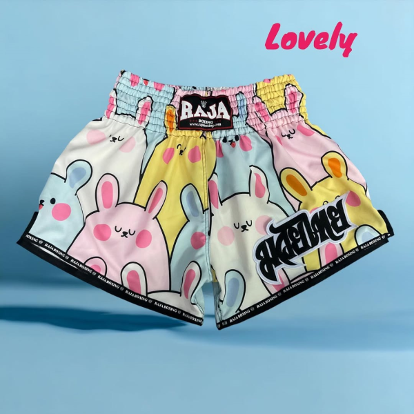 RAJA 泰國 粉色兔兔 XL 泰拳褲 泰拳褲,RAJA,泰拳,運動褲,拳擊,踢拳,粉色