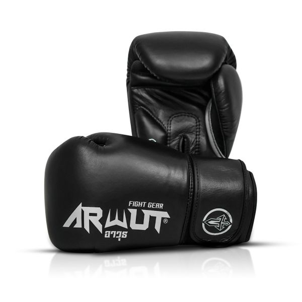 Arwut 黑色 14oz 真皮 素面 拳擊手套 泰國,黑色,拳套,拳擊,踢拳,泰拳,muaythai
