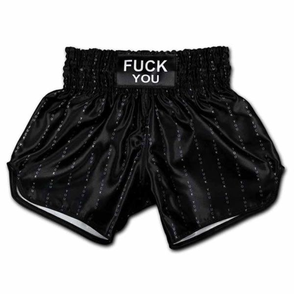 Muay Thai 黑色 FUCK 康納 L / XL / 2XL泰拳褲 FUCK,泰拳褲,運動褲,拳擊,踢拳,泰拳,康納,黑色,ConorMcGregor