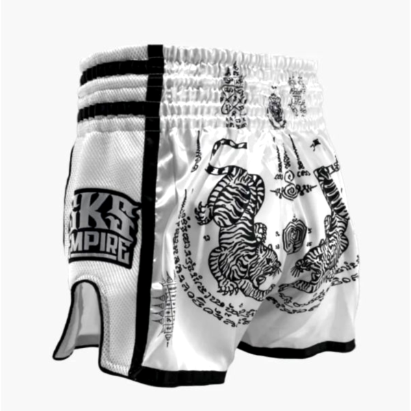 SKS 龍虎之爭 白色 M / L / XL 泰拳褲 運動短褲 SKS,泰拳褲,運動褲,拳擊,踢拳,泰拳,