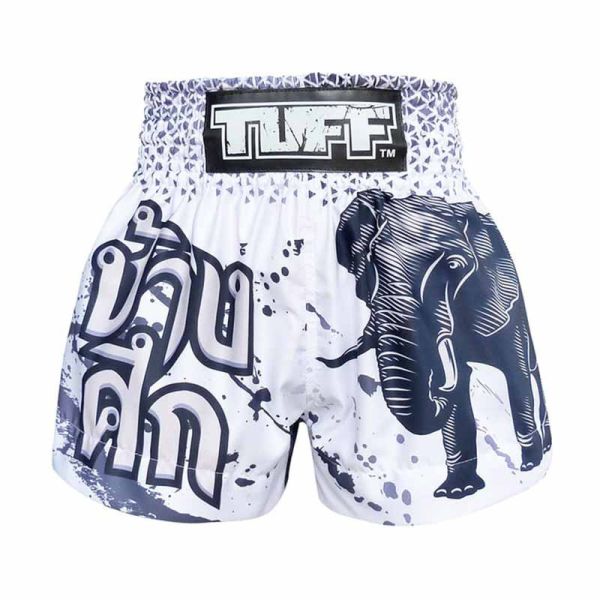 TUFF 墨白戰象 M / L 泰拳褲 踢拳 運動短褲 泰拳褲,運動短褲,泰拳,踢拳,拳擊,MMA,大象