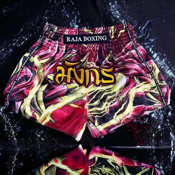 RAJA 泰國 ROCK 龍吼 XL 泰拳褲 泰拳褲,RAJA,泰拳,運動褲,拳擊,踢拳,紅色