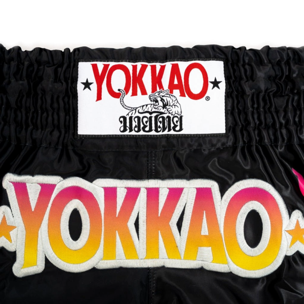 YOKKAO 焰火 S / M / L / XL / 2XL 黑色 泰拳褲 踢拳 運動短褲 泰拳褲,運動短褲,泰拳,踢拳,拳擊,曼谷,YOKKAO,fire,火焰