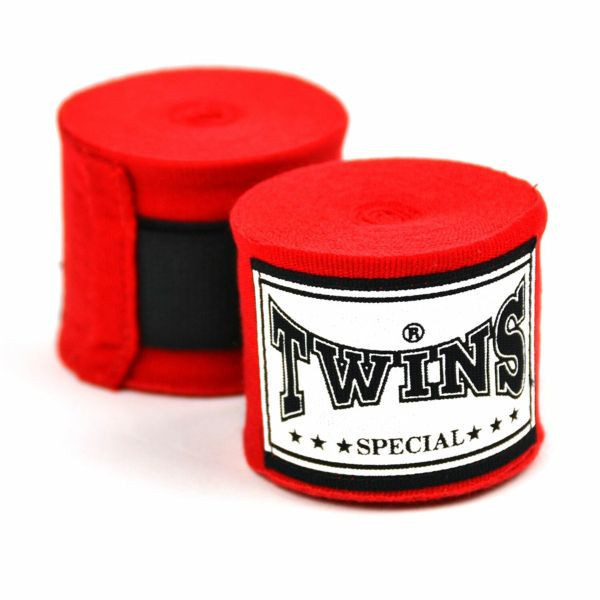 TWINS 手綁帶 紅色 4.5 米 彈性棉質 綁手 TWINS,手綁帶,棉質,彈性,泰拳,紅色,拳擊