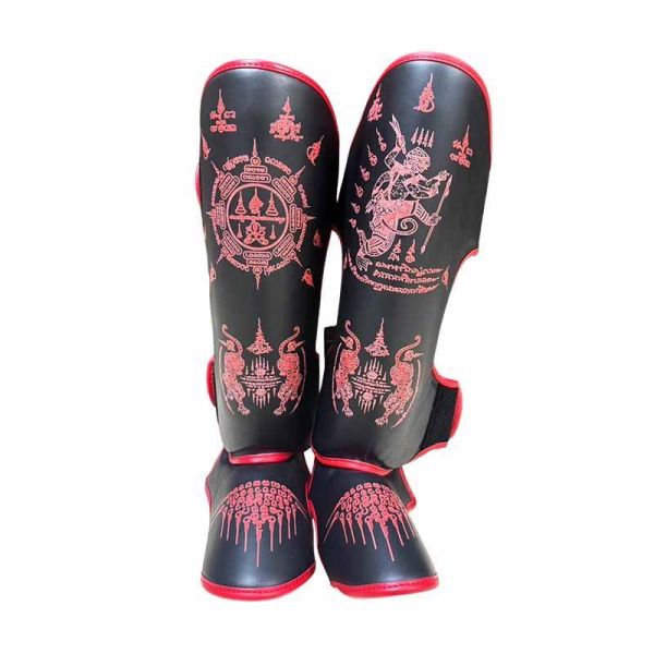 RAJA Fancy 真皮 泰神 M / L 輕量型 護腳脛 護腳脛,護脛,護腿,踢拳,泰拳,muay,Sakyan