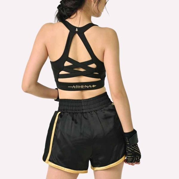 ATHENA 黑色 戰士款 L 泰拳褲 格鬥褲 運動短褲 運動短褲,泰拳褲,泰拳,ATHENA,黑色,拳擊