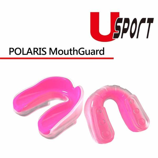 U sport 北極星 透粉 運動牙套 雙層護齒 附齒盒 牙套,護齒,運動防撞,拳擊,踢拳,泰拳,MMA,綜合格鬥,散打,自由搏擊,粉色