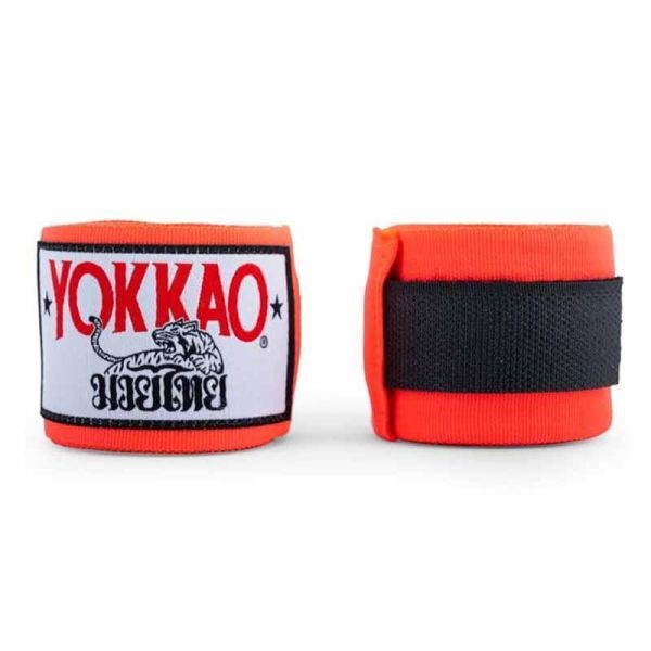YOKKAO 手綁帶 4米 橘色 手綁帶,棉質,彈性,泰拳,YOKKAO,橘色,拳擊