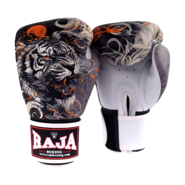 RAJA 黯月白虎 14oz 真皮 拳擊手套 拳套,RAJA,拳擊,踢拳,泰拳,拳擊