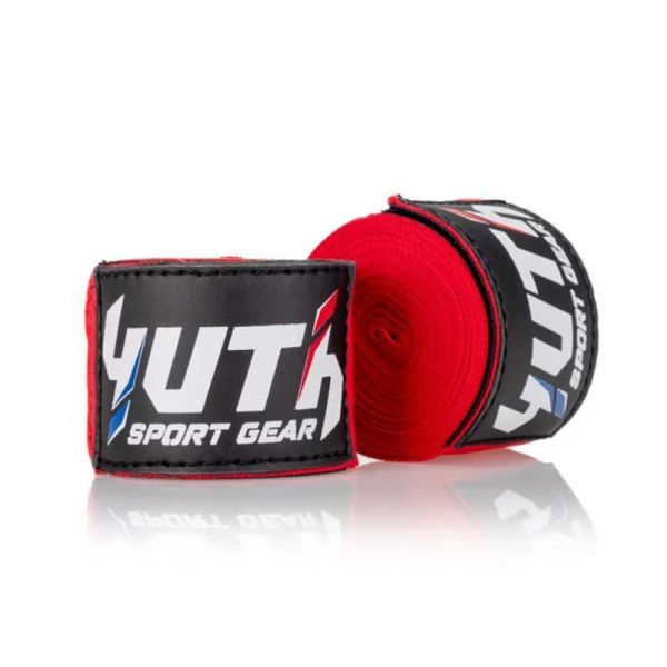 YUTH 藍色 4.5 米 彈性棉質 手綁帶 YUTH,手綁帶,棉質,彈性,泰拳,紅色,拳擊