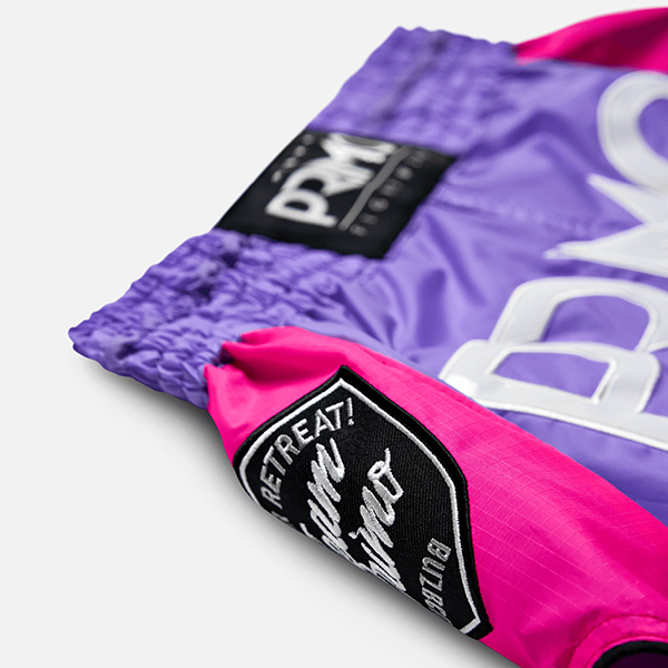PRIMO 尼龍 紫雨 L / XL 快乾 泰拳褲 運動短褲 運動短褲,泰拳褲,泰拳,PRIMO,紫色,拳擊,快乾