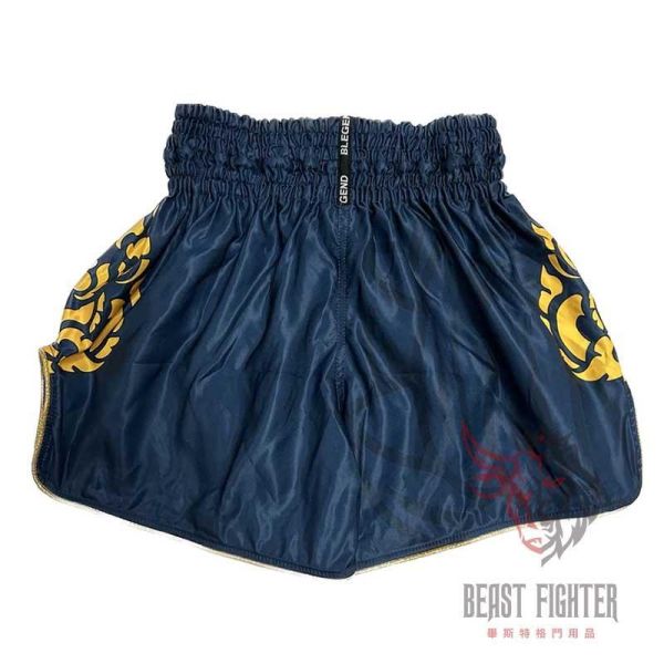 Buakaw 播求 靜謐蓮花 海軍深藍 L / 3XL 泰拳褲 泰拳褲,運動短褲,泰拳,踢拳,拳擊,MMA,海軍藍,深藍,藍色