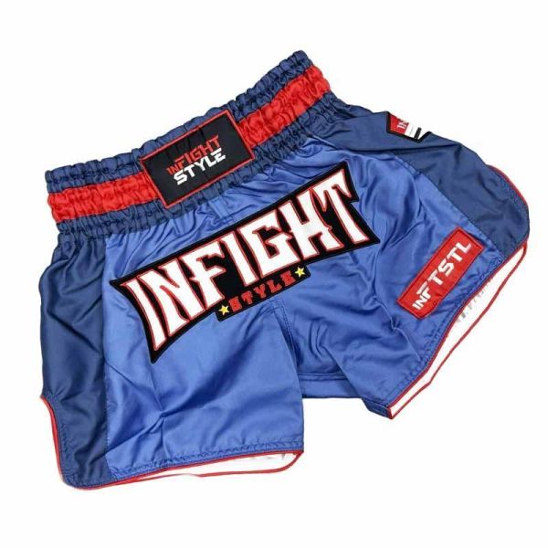 INFIGHT STYLE 鋼鐵英雄 M 泰拳褲 泰拳褲,泰國,拳擊,藍色,MMA,踢拳,blue,infight,miami,超人