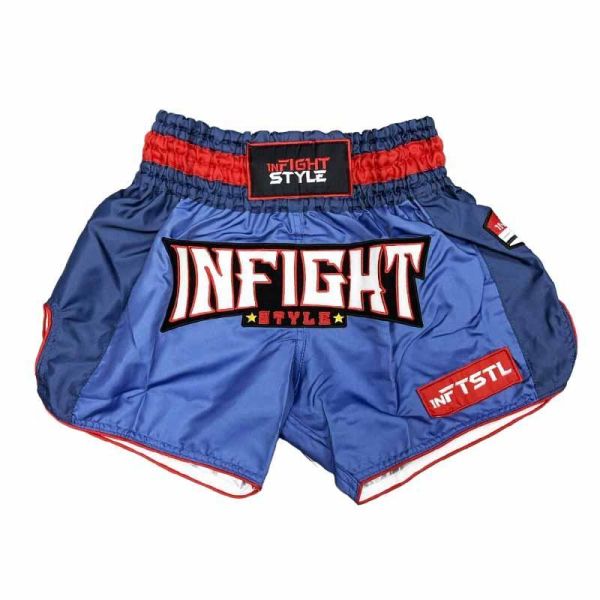 INFIGHT STYLE 鋼鐵英雄 M 泰拳褲 泰拳褲,泰國,拳擊,藍色,MMA,踢拳,blue,infight,miami,超人