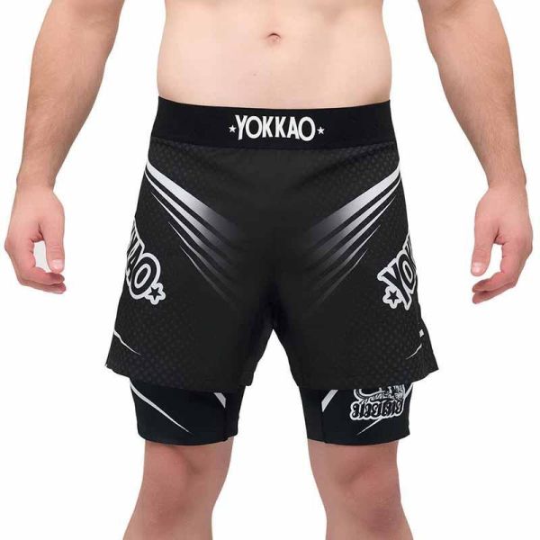 YOKKAO 雙重對決 M / L 雙層 快乾 NOGI 格鬥褲 YOKKAO,fight,格鬥褲,搏擊短褲,MMA,綜合格鬥