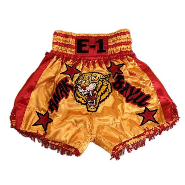 THAISMAI 流蘇虎嘯 M / L / XL 金色 泰拳褲 泰拳褲,泰國,拳擊,金色,MMA,踢拳