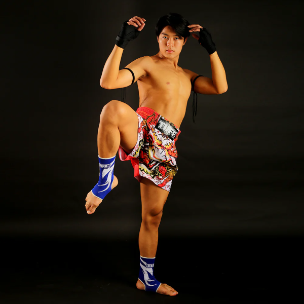 TUFF 聖白龍王 2XL 泰拳褲 踢拳 運動短褲 泰拳褲,運動短褲,泰拳,踢拳,拳擊,MMA