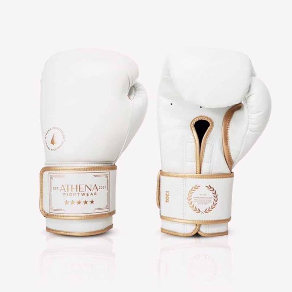 ATHENA 雅典娜 12oz 白金款 極細纖 拳擊手套 泰拳,踢拳,拳擊,雅典娜,白色,拳套