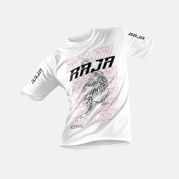 RAJA 泰國 經典 LOGO 老虎 M / L 休閒上衣 白款 休閒上衣,運動上衣,白色,老虎,tiger,