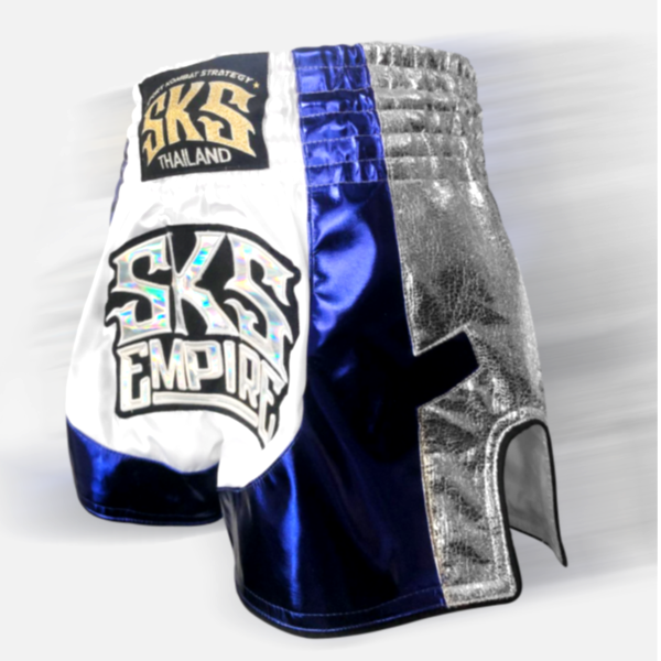 SKS 疾速銀藍 M 泰拳褲 運動短褲 SKS,泰拳褲,運動褲,拳擊,踢拳,泰拳,