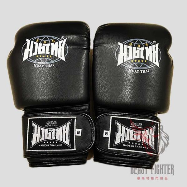 SRS 新手 10oz 12oz 14oz 16oz 黑色 拳擊手套 拳套,拳擊手套,泰拳,踢拳,拳擊,MMA,武術,黑色,有氧拳擊