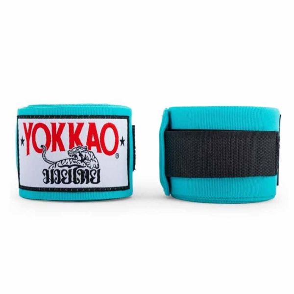 YOKKAO 手綁帶 4米 青空藍 手綁帶,棉質,彈性,泰拳,YOKKAO,藍色,拳擊,湖水綠