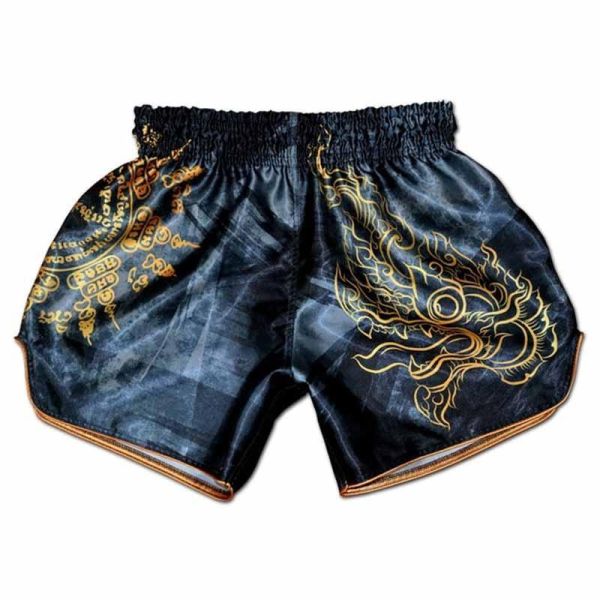 Muay Thai 那伽之王 黑 S / M / L / XL / 2XL泰拳褲 NAGA,泰拳褲,運動褲,拳擊,踢拳,泰拳,黑色,蛇神
