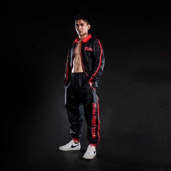 Fairtex 衣領款 M / L / XL VS4 紅色 減重衣 格鬥裝備,拳套,泰拳,FAIRTEX,黑色,拳擊,踢拳