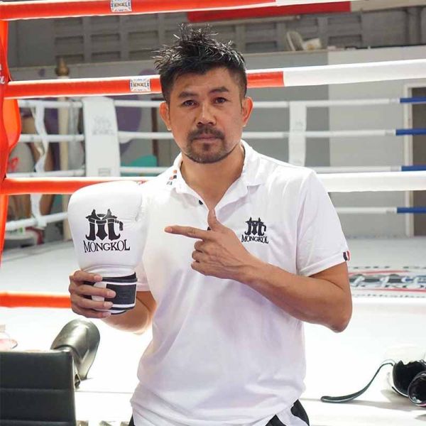 MONGKOL 蒙坤 12oz 白色 真皮 拳擊手套 拳套,MONGKOL,拳擊,踢拳,泰拳,拳擊
