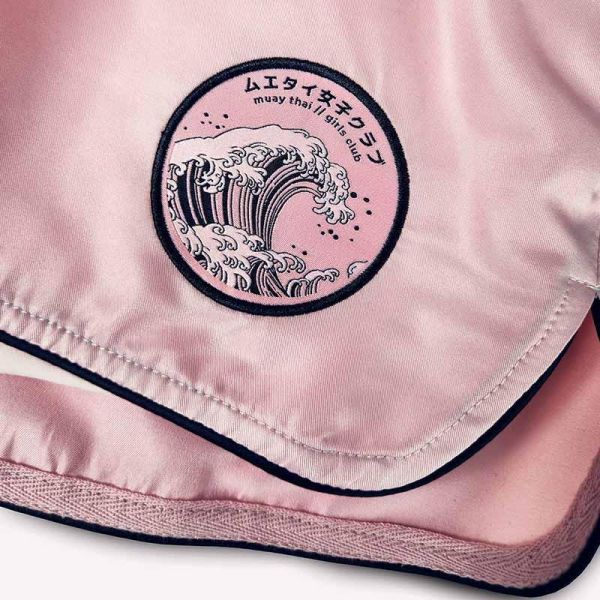 ATHENA 浪潮 Ryoko 粉黑款 S / M / L 泰拳褲 格鬥褲 運動短褲 運動短褲,泰拳褲,泰拳,ATHENA,黑色,拳擊