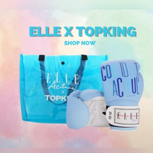 TOP KING X ELLE TKB 10oz 信心 真皮 拳擊手套 附裝備袋 拳套,TKB,拳擊,踢拳,泰拳,拳擊