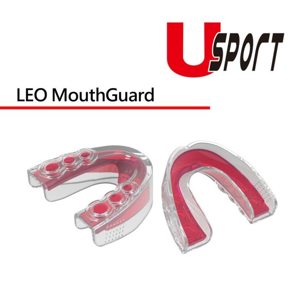 U sport LEO 紅色 運動牙套 雙層護齒 附齒盒 牙套,護齒,運動防撞,拳擊,踢拳,泰拳,MMA,綜合格鬥,散打,自由搏擊