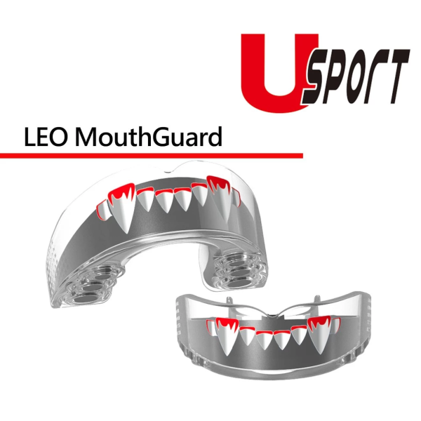 U sport LEO 獠牙黑 運動牙套 雙層護齒 附齒盒 牙套,護齒,運動防撞,拳擊,踢拳,泰拳,MMA,綜合格鬥,散打,自由搏擊