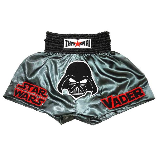 THAISMAI 星際大戰 M 黑武士 銀黑 泰拳褲 泰拳褲,泰國,拳擊,黑色,MMA,踢拳