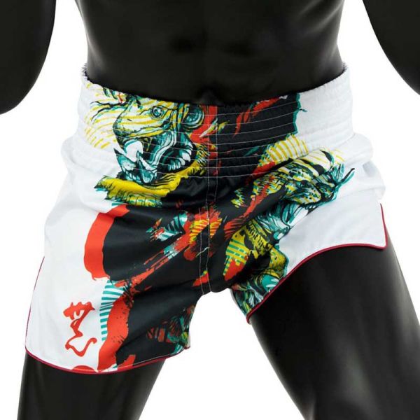 Fairtex 藝術水墨 猛獸 M 白色 泰拳褲 FAIRTEX,泰拳褲,運動褲,拳擊,踢拳,泰拳,