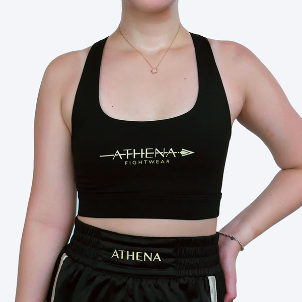 ATHENA 運動內衣 L / XL Enyo 黑色 運動內衣,bra,泰拳,ATHENA,黑色,重訓,有氧