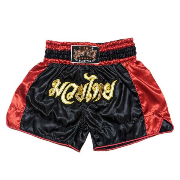 THAI BATTLE 兒童泰拳褲 M 紅黑款 THAI,泰拳褲,運動褲,拳擊,踢拳,泰拳,兒童,兒童泰拳,