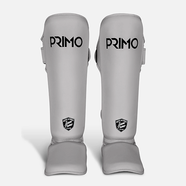 PRIMO 經典款 灰色 S / M 半皮革 護腳脛 格鬥裝備,護腳脛,泰拳,PRIMO,灰色,踢拳